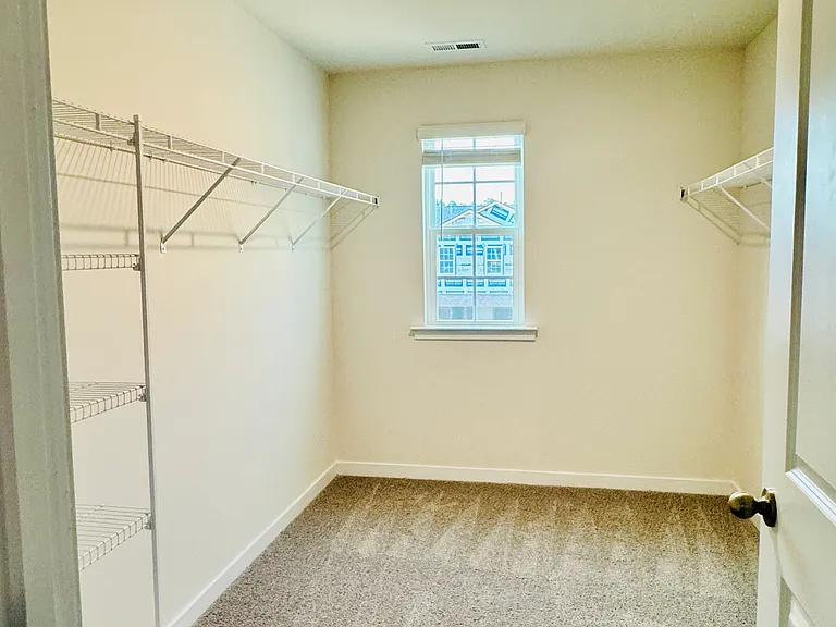 Walk in master closet