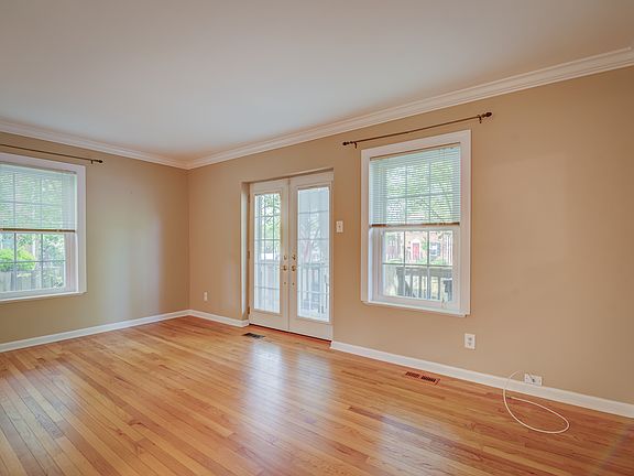 Sun filled living area off of the kitchen