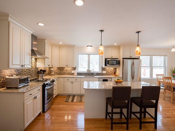 Granite counters in kitchen