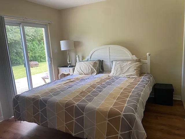 Master bedroom with king bed