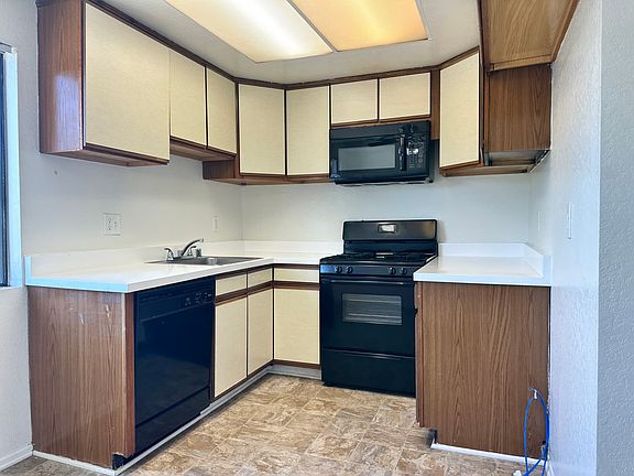 Kitchen with plenty of storage.