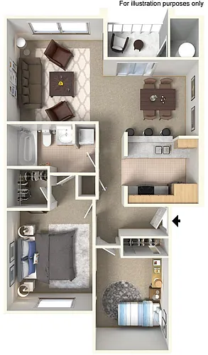 Floor plan Maury ADA