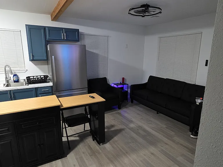 Island with pull out table