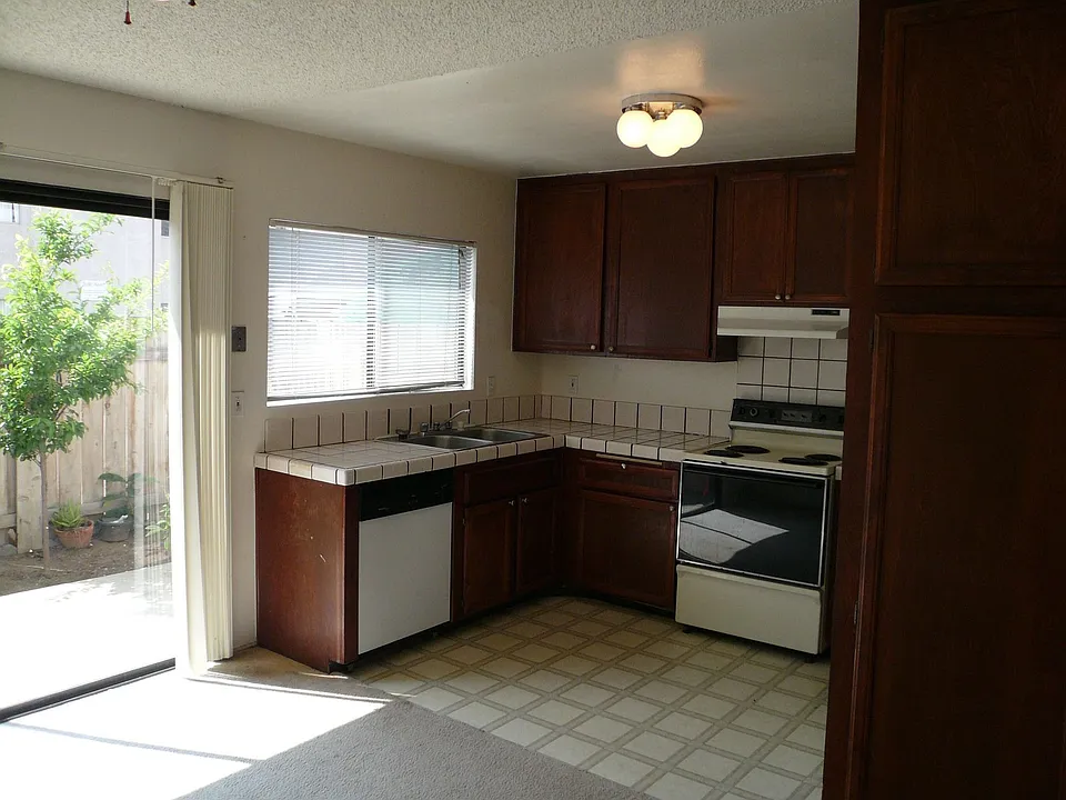 View of kitchen and patio