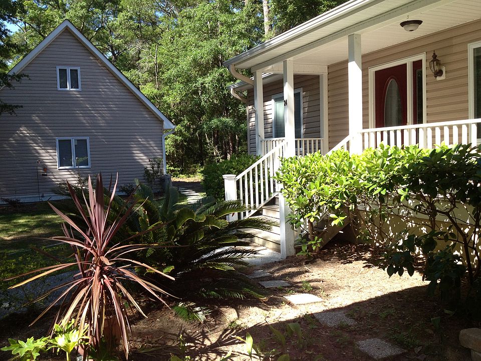 Garage and house view