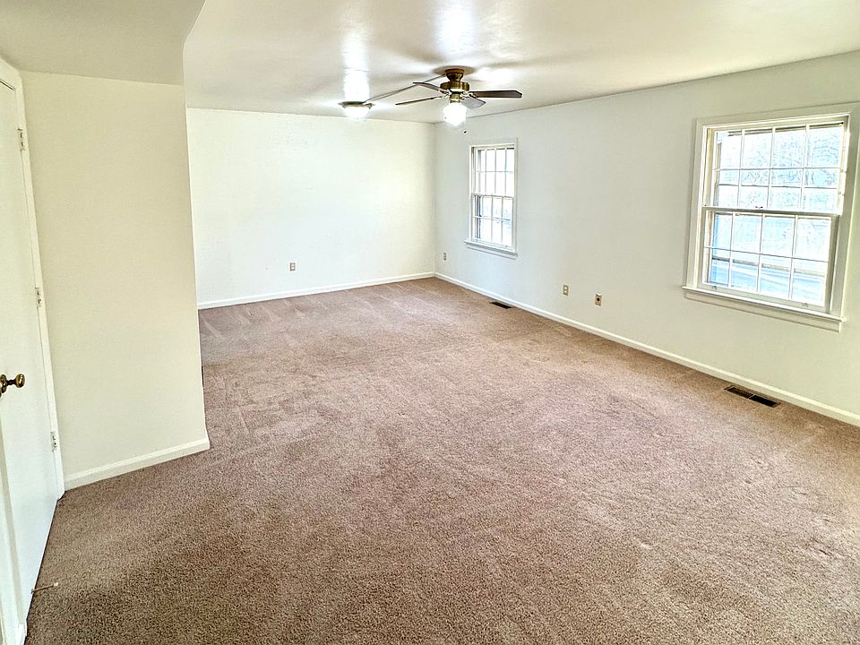 Living room and basement door.
