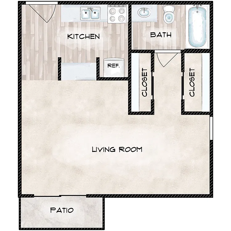 Floor plan Studio