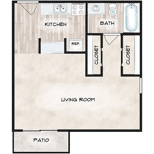 Floor plan Studio