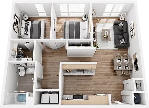 Floor plan Two-Bedroom
