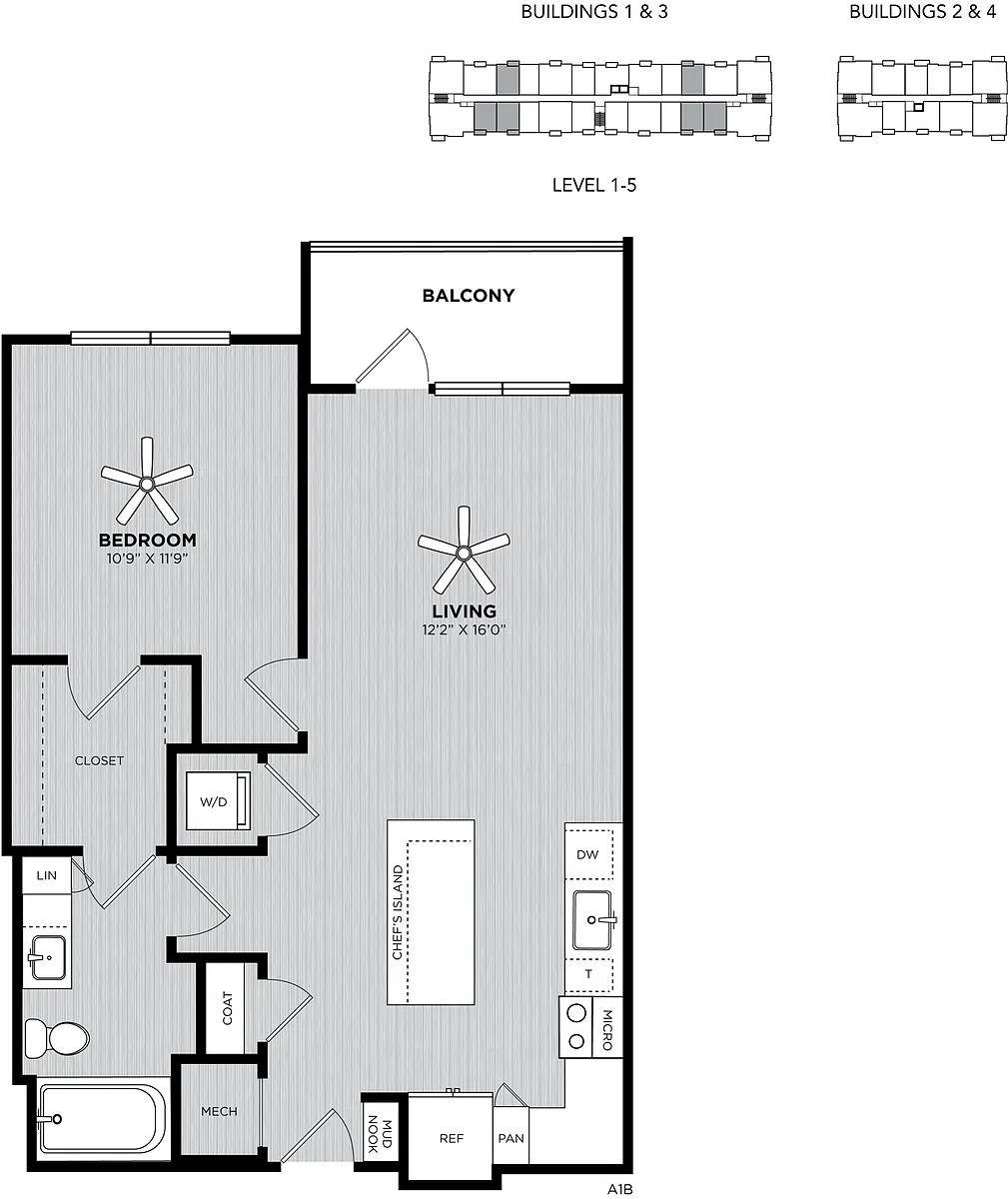Floor plan A1-B