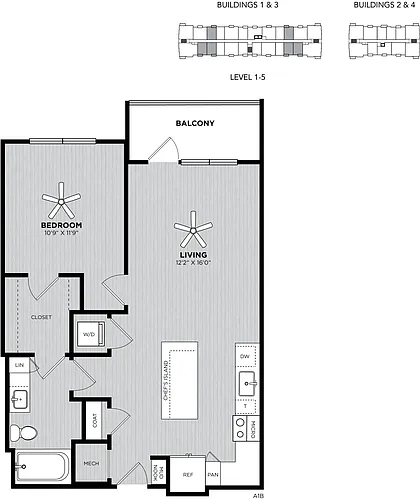 Floor plan A1-B