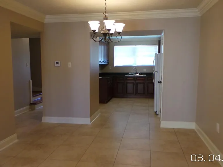 view into kitchen