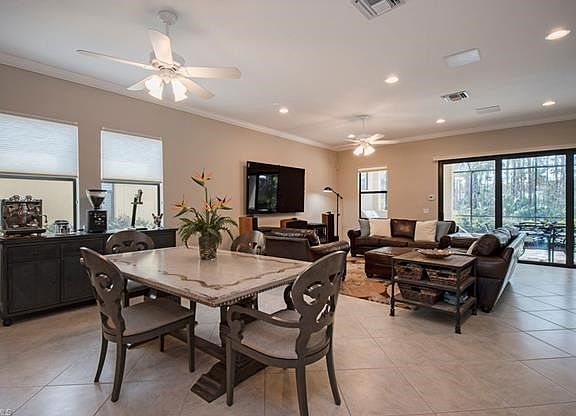Expansive great room with wired surround sound!