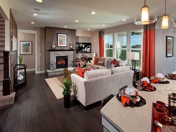 Great Room opens to Kitchen and Nook. Great for entertaining and spending time with family