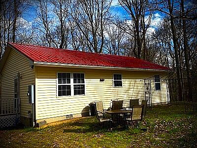 Back side of the house