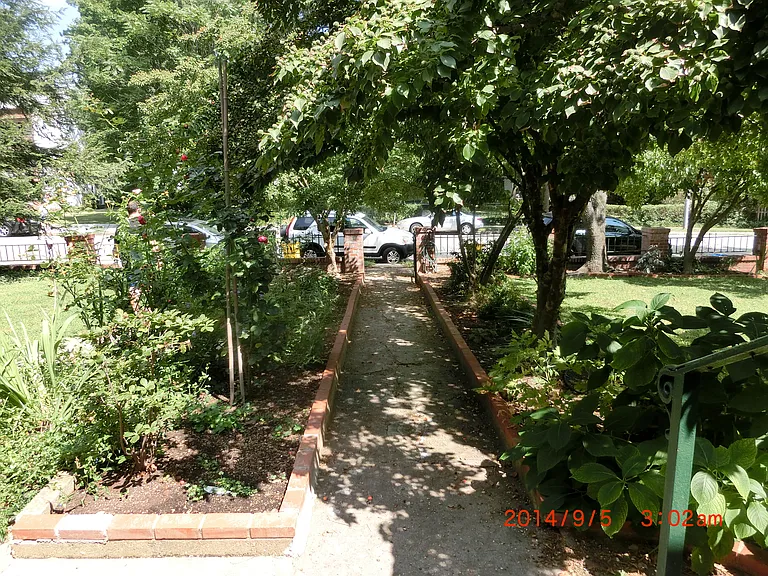 View to Roland Avenue from front door.
