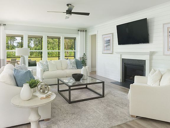 Entertain guests or lounge in the bright gathering room.