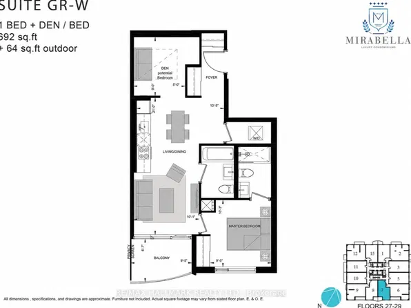 1928 Lake Shore Blvd W #2907, Toronto, ON M6S 5A7