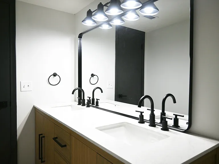 Modern bathroom vanity.