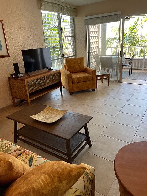 Living room looking out to lanai