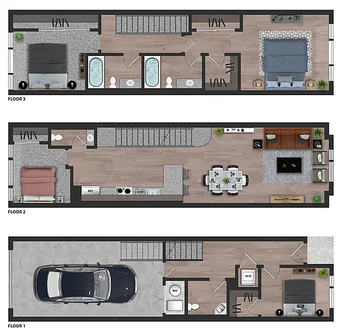 Floor plan 4X2.5 | 70% AMI