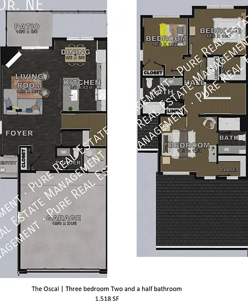 The Oscal | Three Bedroom Townhome — Photo 1