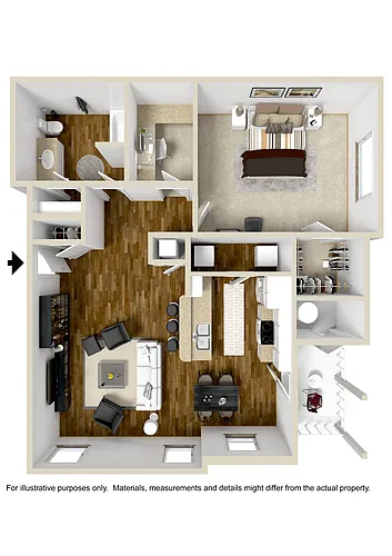 Floor plan One Bedroom