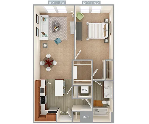 Floor plan A4-2-768