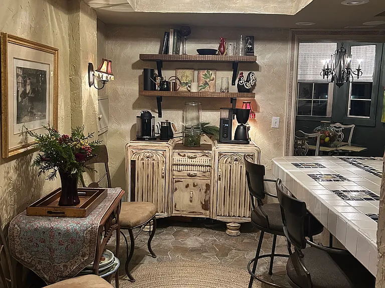 coffee bar awaits you first thing every morning