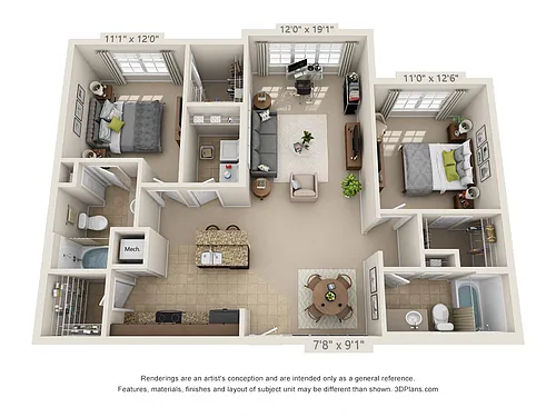 Floor plan B3 - The Slate