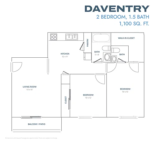 Floor plan Daventry