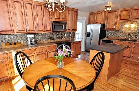 Rich Custom Maple Cabinetry, Matching Stainless Appliances