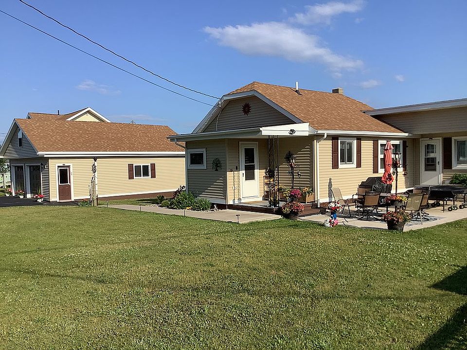 Front of house and garage