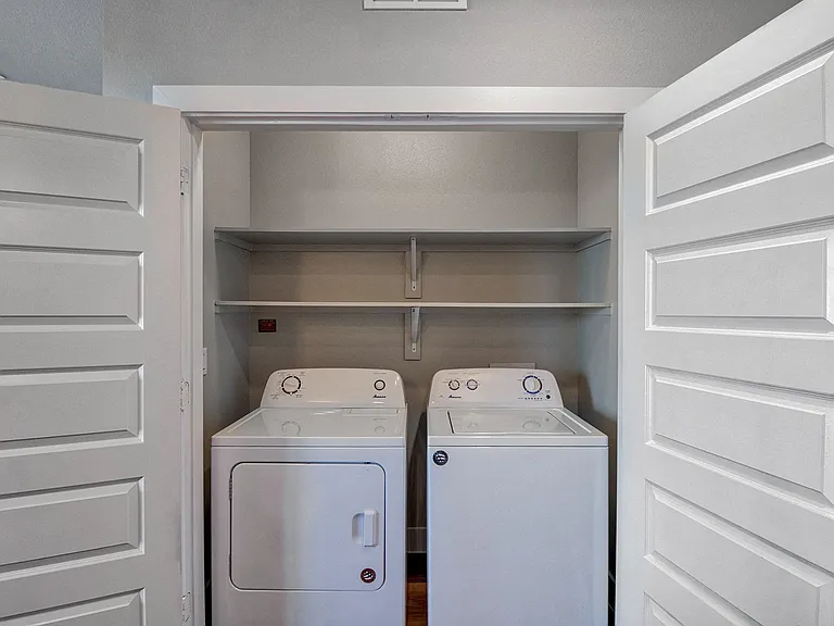 In unit washer and dryer