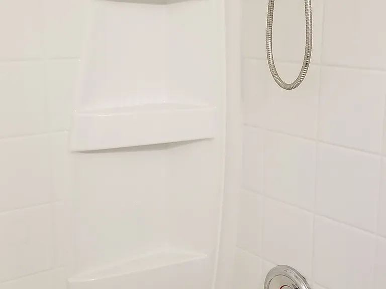 Hall bathroom tub