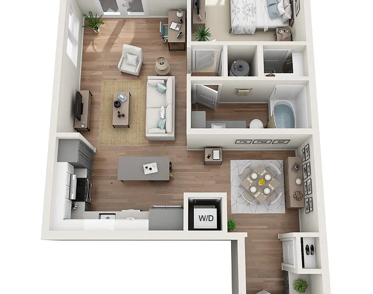 The Sawyer Providence Farm - A4 - 1 Beds - 1 Baths - 838 Sq. ft.