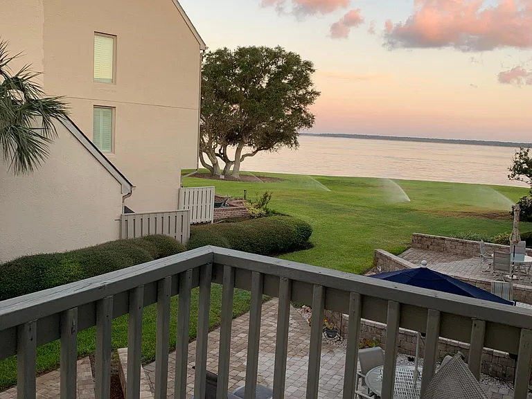 View of Calibogue Sound from Master Bedroom Balcony