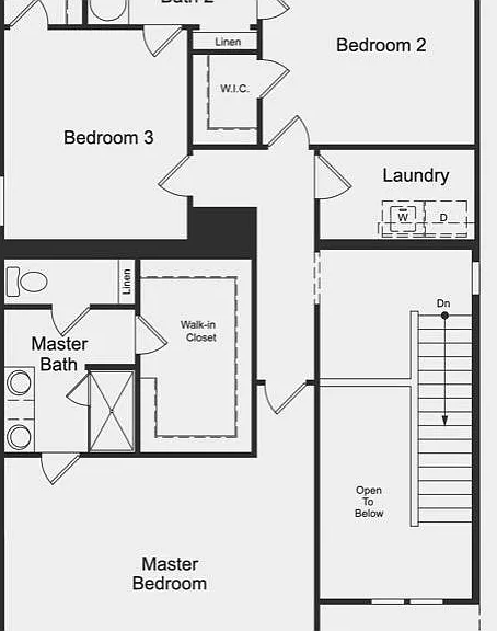 Second floor - 2D floor plan