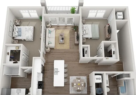Floor Plan 2D | Seasons at Mount Pleasant | Apartments in Mount Pleasant, WI Floor Plan 2D | Seasons at Mount Pleasant | Apartments in Mount Pleasant, WI