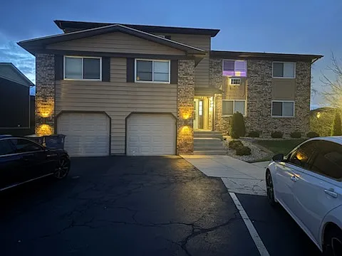 Building after dusk.