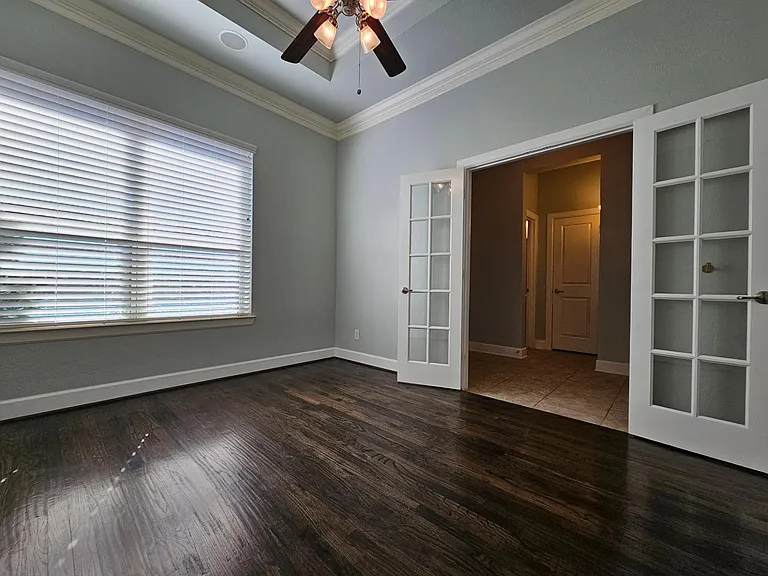 Hand scraped wood flooring