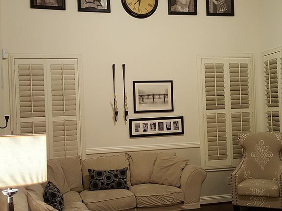 Family Room with Vaulted Ceiling