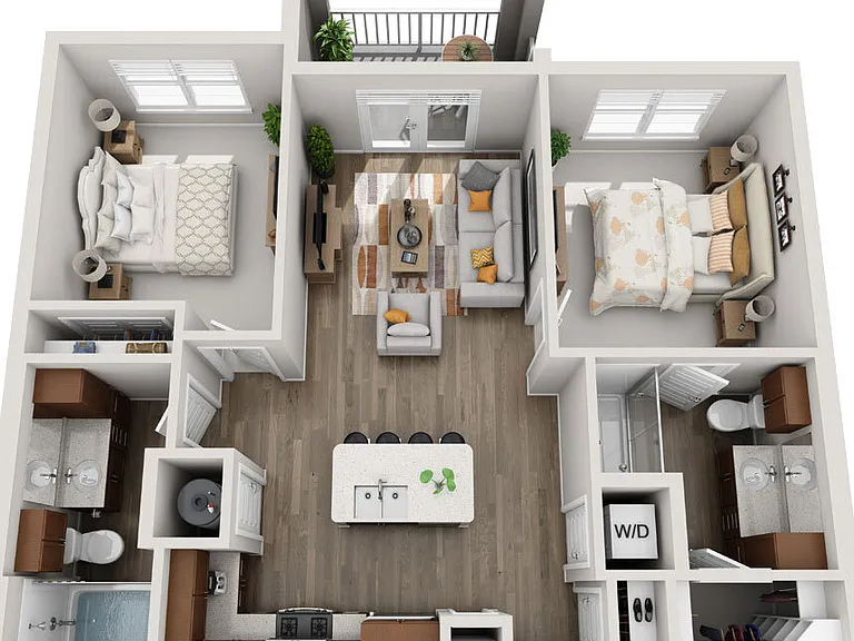 Shakesphere - C1.1 floor plan Hardy Yards Apartment Homes