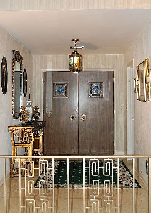 Double-Door Entry with Terrazzo Floors