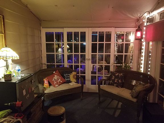 Cooled patio facing park