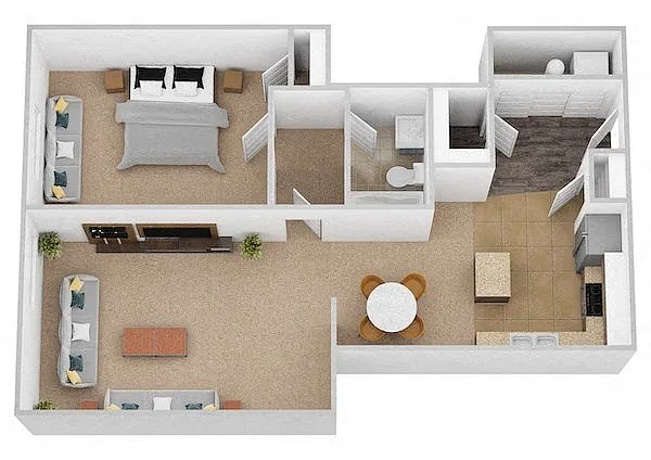 Floor plan The Raphael - Renovated
