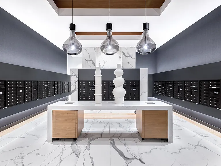 The Mailroom, Package Room and Locker System at One Cardinal Way Luxury Apartments