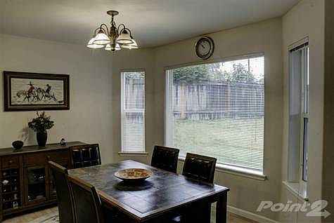 Dining room looking towards back of home
