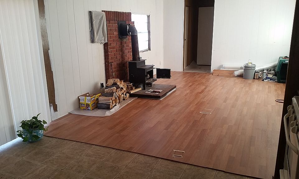 house is undergoing remodel.