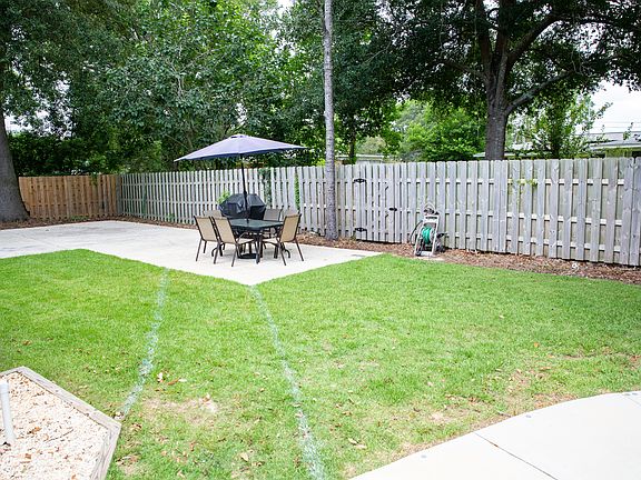 Grill and dining area